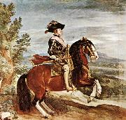 VELAZQUEZ, Diego Rodriguez de Silva y Equestrian Portrait of Philip IV kjugh oil painting